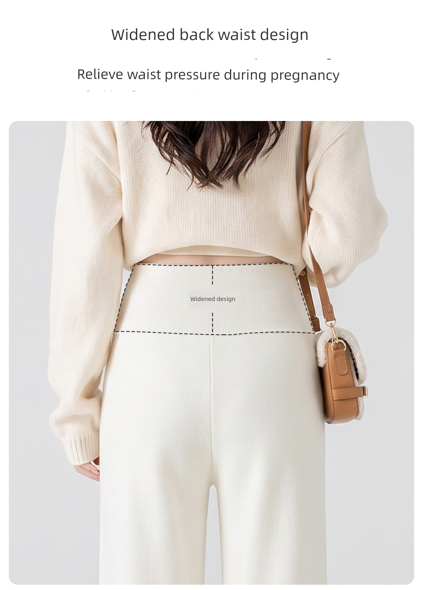 Jq Jingqi Maternity Pants for Autumn 2026 New Wide-Leg Pants That Don'T Squeeze the Belly during Pregnancy, Long Pants for Autumn and Winter Maternity Wear — 8