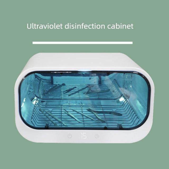 UV nail art tool disinfection cabinet storage box ozone sterilization eyelashes nail store special disinfection cabinet machine small