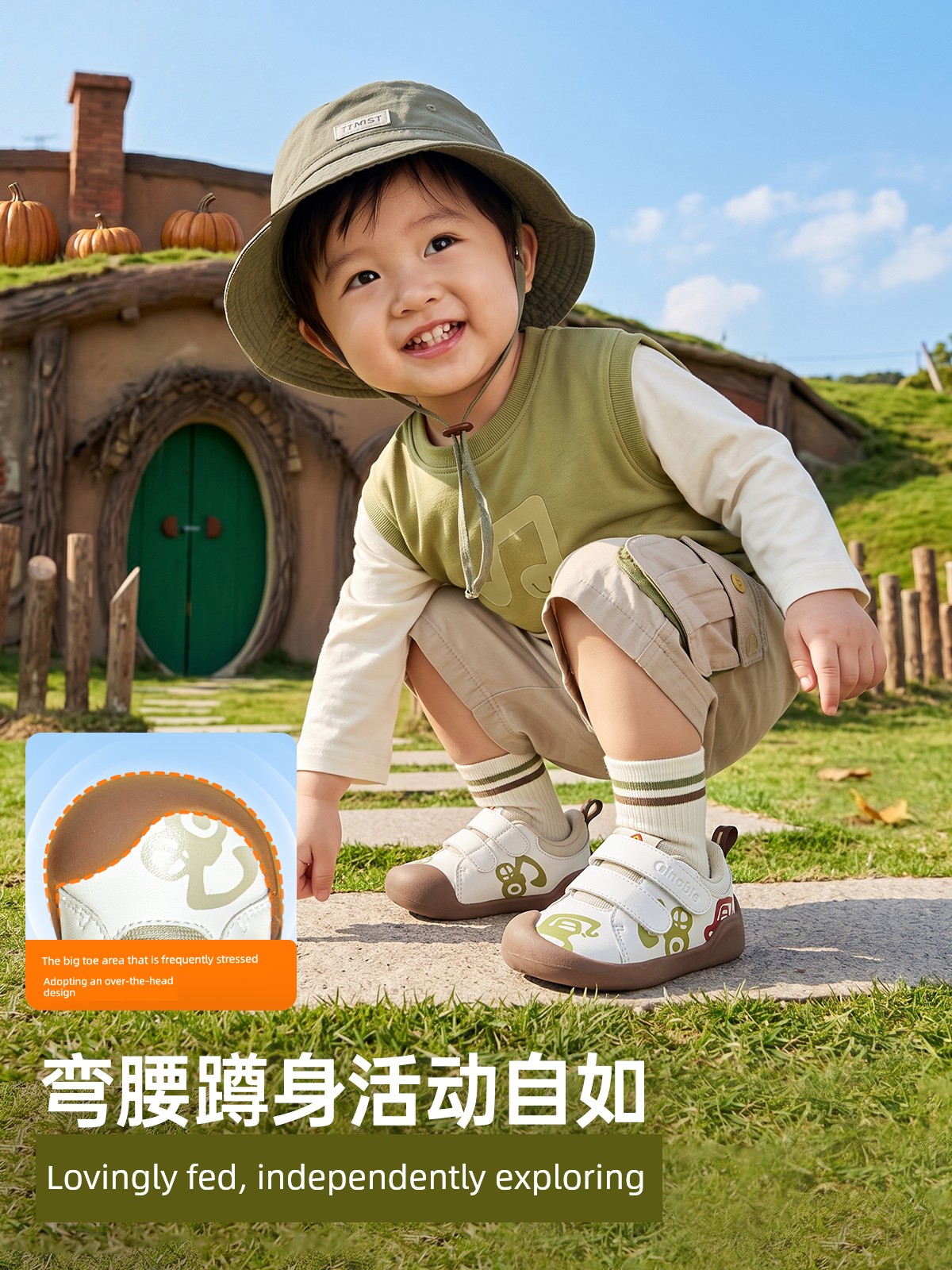 Jinopu Functional Shoes 2026 Autumn New Baby Shoes for Boys and Girls, Toddler Shoes Gb2595 — 3