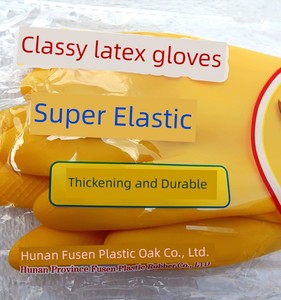 Cow Brand Thickened Latex Laundry Abrasion Resistant Cleaning Leather Gloves