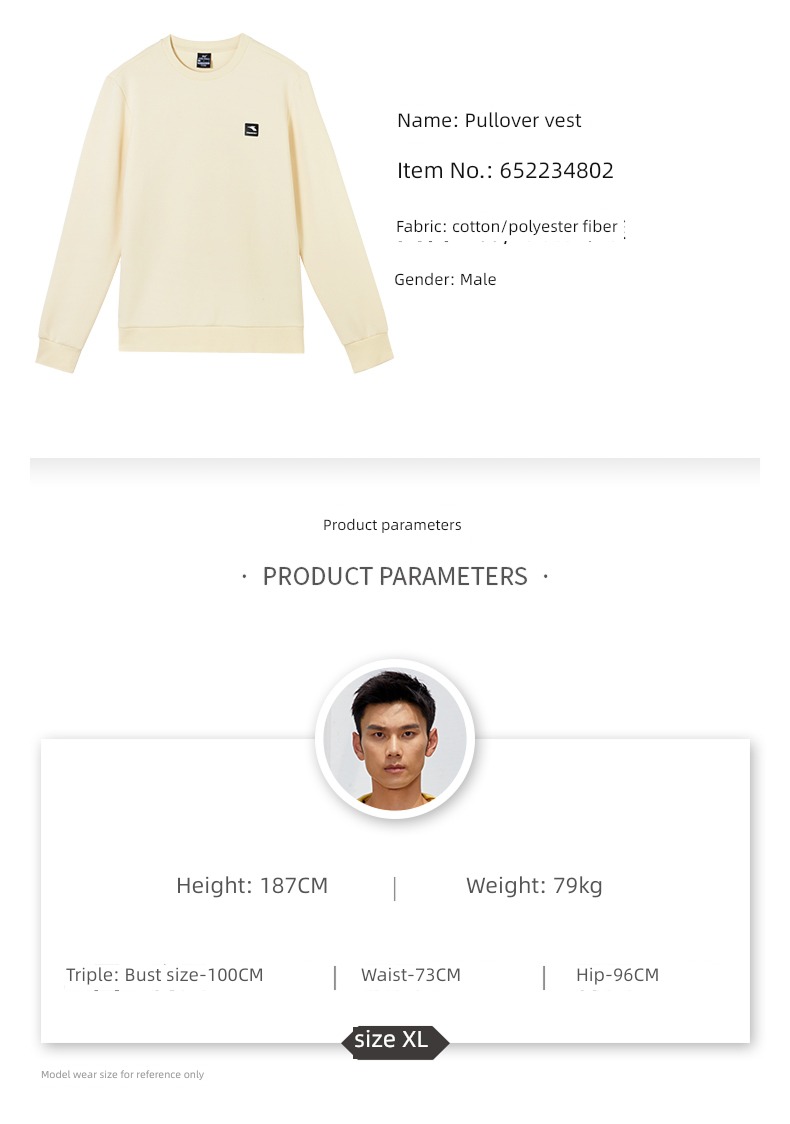 autumn Round neck Condom male leisure time motion Sweater