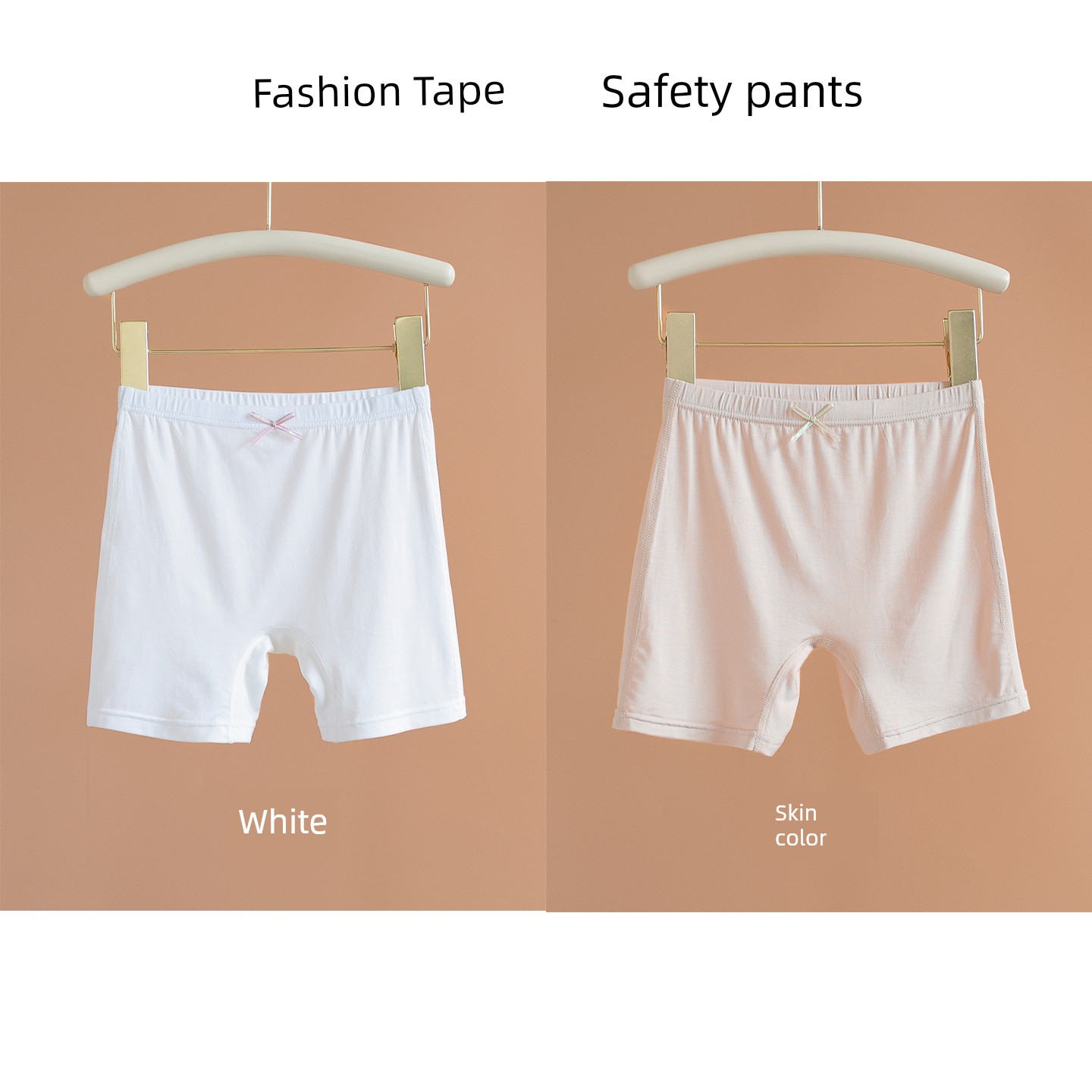 Girl Safety Panties Two-in-One Summer Modal Thin Boneless Short Shorts Kids Safety Pants Youth — 6