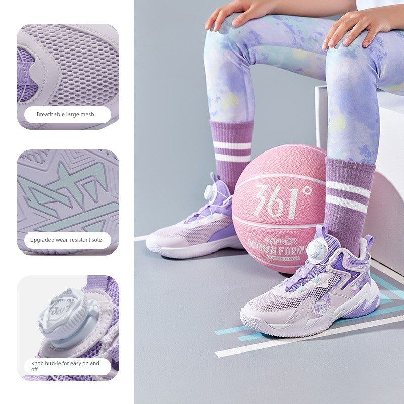 Brave Warrior | 361 Degrees Kidsren's Shoes, Kidsren's Basketball Shoes, Boys' Sports Shoes, Youth Autum New Leather Boys' Shoes — 7