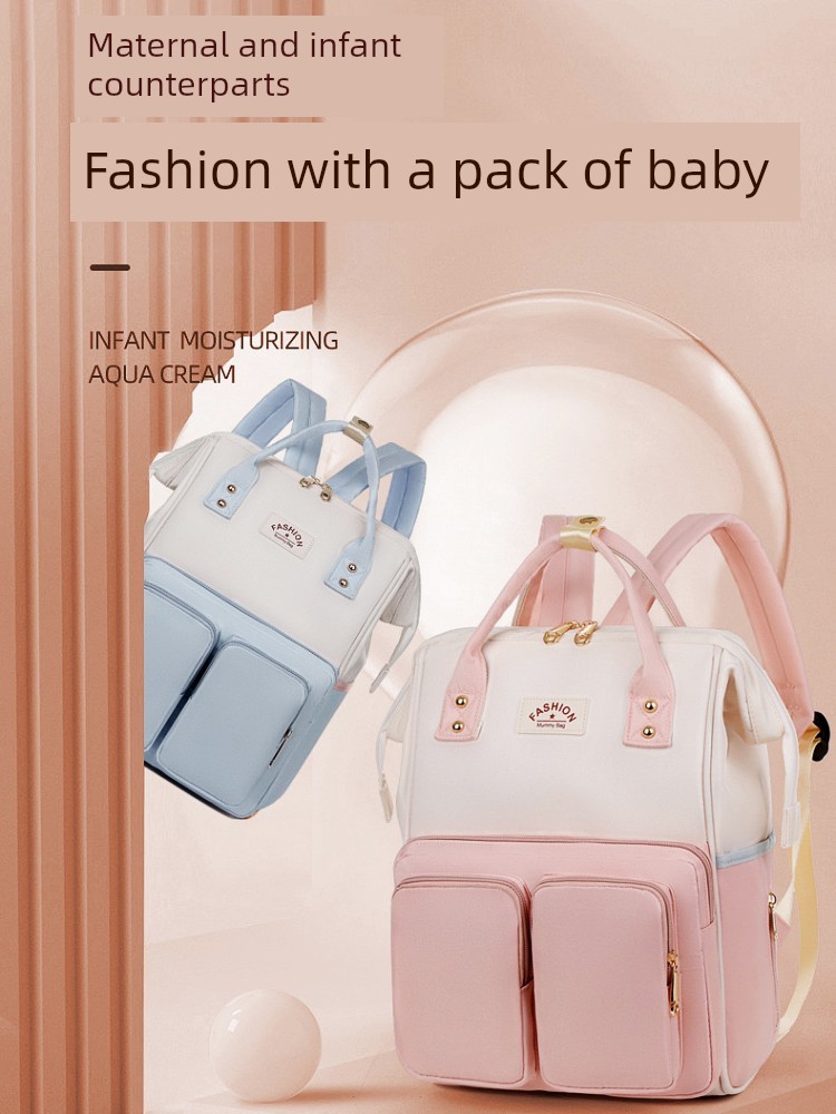 Mummy Bag Multifunctional Baby Bag Large Capacity Waterproof Lightweight Ladieswear Bag with Baby Travel Maternity Package Backpack