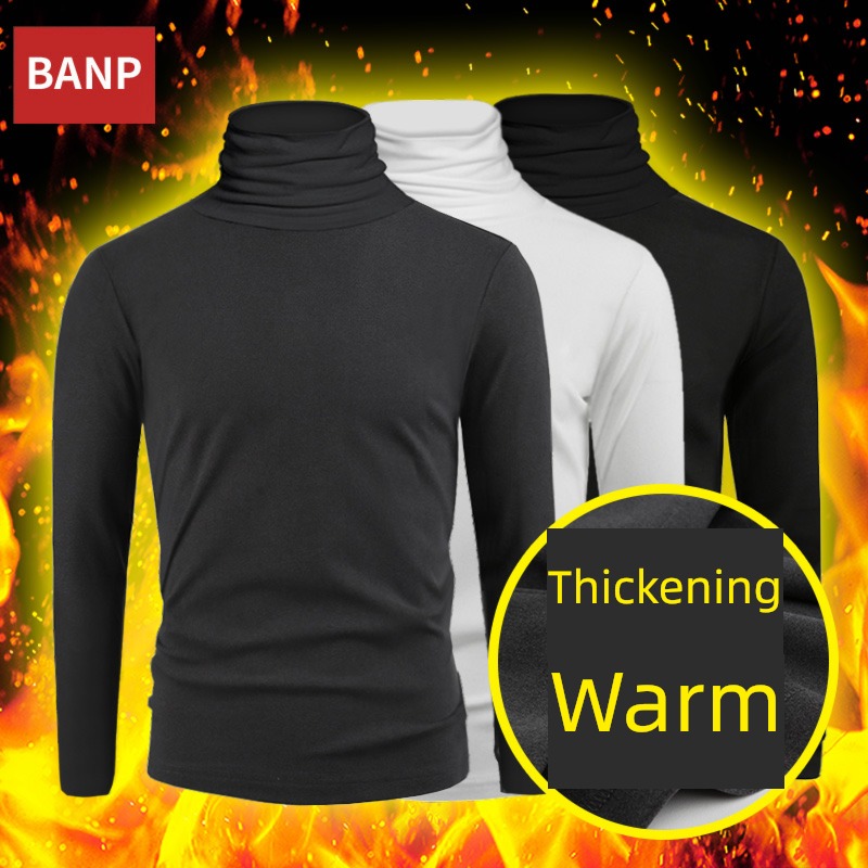 man thickening keep warm two-sided Sanding Long sleeve Undershirt