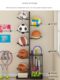 Basketball storage rack household ball rack volleyball badminton racket children basketball basket fitness equipment placement and tidy rack