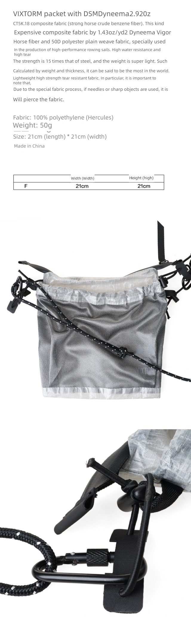VIXTORM Big horse Ultra light Fabric Inclined shoulder bag