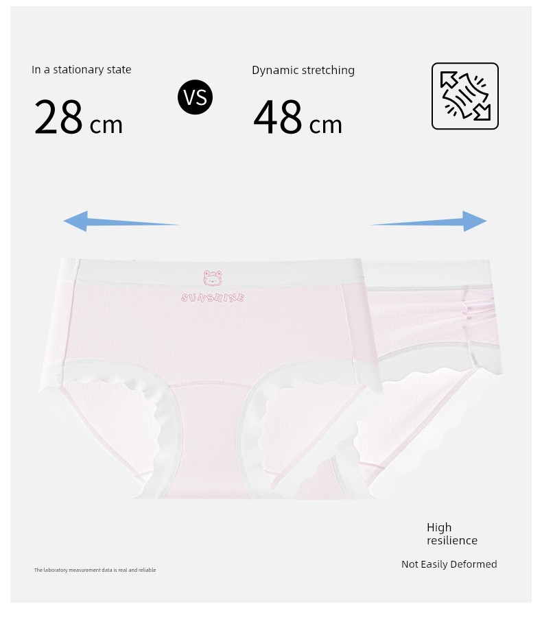 Catman Kidsren's Underwear for Girls and Babies, Category A, Summer Thin Style, for Middle and Large Kidsren in the Developmental Period, Antibacterial, — 16