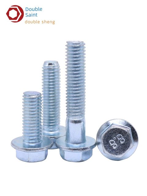 M5M6M8M10M12 Grade 8.8 galvanized outer hexagonal flange surface screw without toothed flange surface screw GB5789