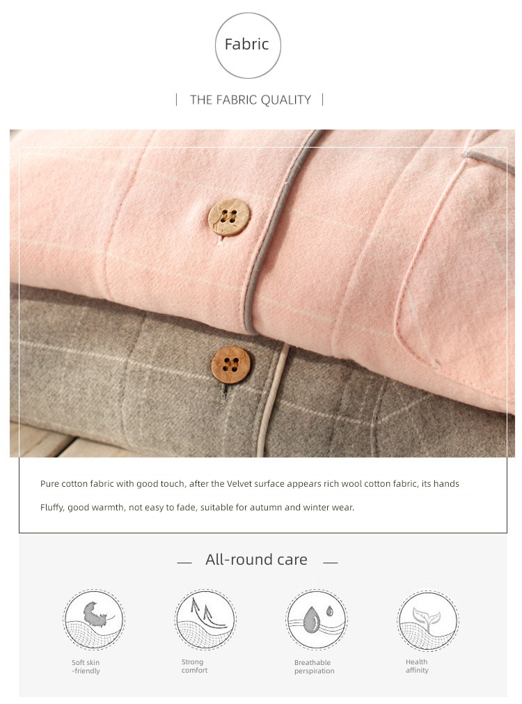 Sleep island female Sanding flannelette easy Big size lovers pajamas