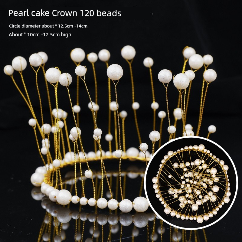 Crown Queen Wedding Pearl Internet Sensation Cake Decoration