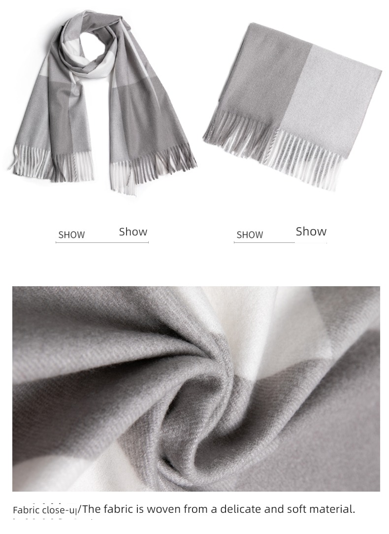 female winter lovely thickening Shawl Gift box scarf