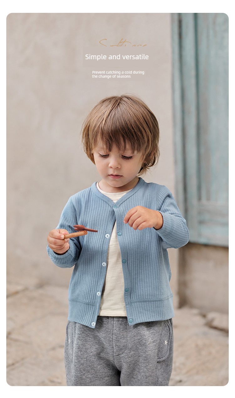 BabyLove Baby Cardigan Spring & Fall Long Sleeves Baby and Infants Coat Elastic Outerwear Casual Tops Minimalist Easiest for Match — 4