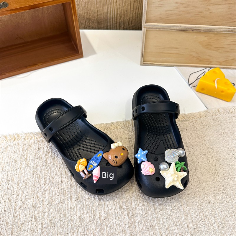 Girls' Clogs for Summer, Children's Cute Kt Cat Parent-Child Slippers, Dual-Use Beach Sandals for Girls — 9
