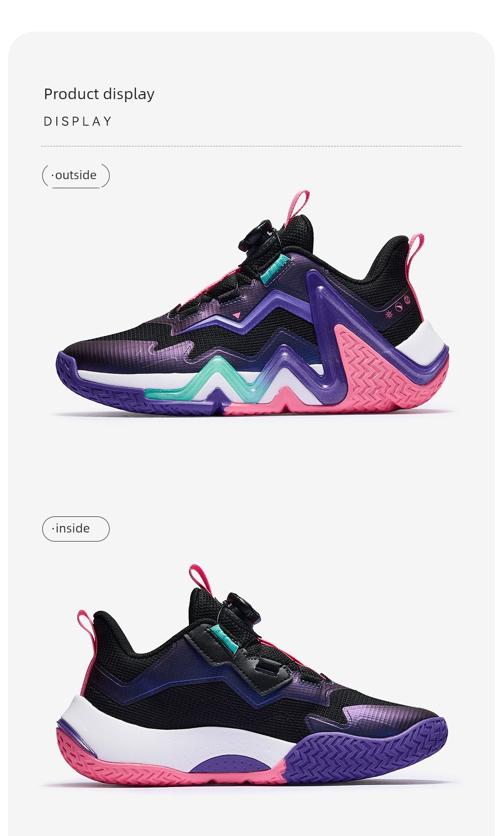 Anta Kids Reverse Scale | Basketball Shoes for Boys, New Professional Youth Model, Official Flagship Store Genuine Sports Shoes — 47