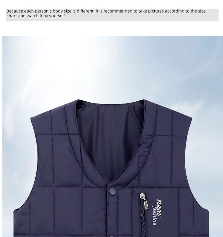 Frivolous vest waistcoat Inner bladder man down Vest