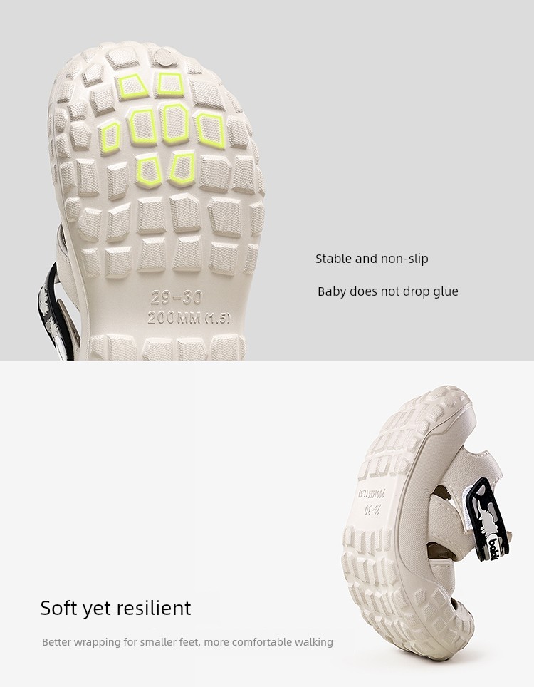 Balabala Kidsren's Shoes, Kidsren's Sandals, Lightweight Non-Slip Beach Shoes, Boys and Girls Shoes, Cut Out Summer Casual Shoes, Versatile — 8
