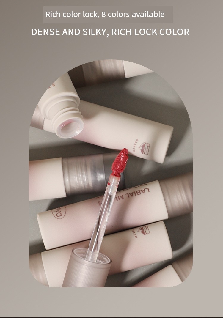 Matte Lip Glaze for Pregnant Women, Velvet Lip Gloss That Is Not Easy to Smudge, Lightweight and Suitable for Use during Pregnancy — 16