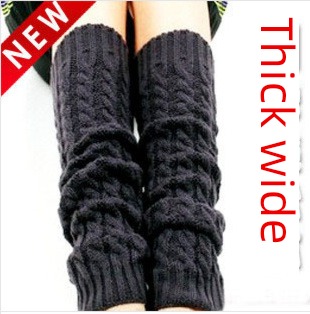 Autumn and winter Coarse wool Foot cover keep warm Knee protection Pile socks