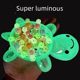Open cover 17cm giant luminous turtle pairs and luminous toy storage box small turtle doll gift