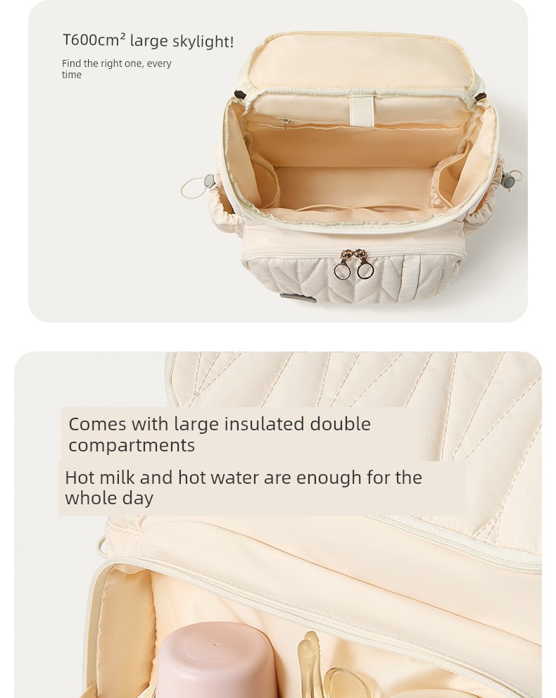 Taoqibaby Ultra-Light Mommy Bag, Portable, Lightweight, Large-Capacity, Multi-Functional, Stylish Backpack for Mother and Baby Outings — 9