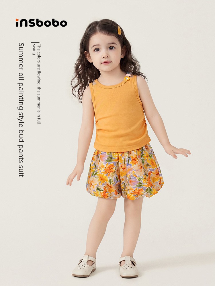 Girls' Summer Outfits, Beautiful Clothes for Baby Girls, Children's Summer Wear, Stylish Dopamine Outfits for Summer, Fashionable Children's Clothing — 2