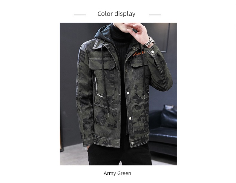 Social spirit personality locomotive tide man leather clothing