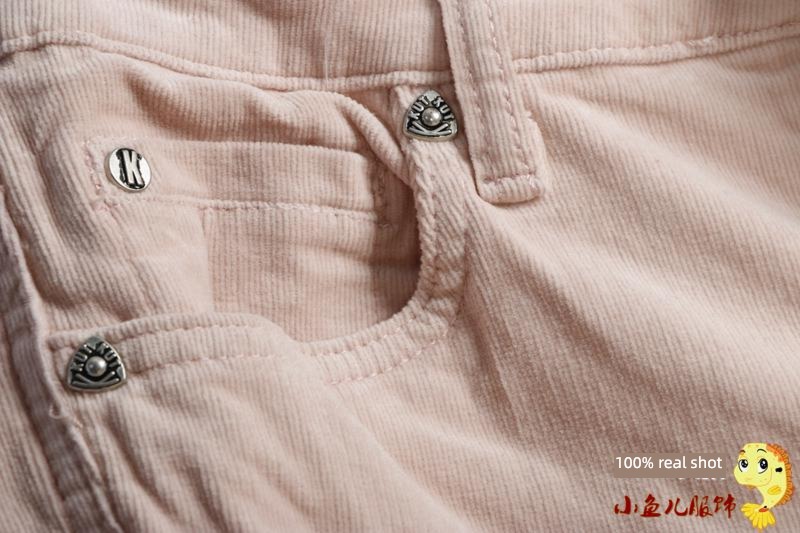 zipper leisure time foreign trade Last order Clearance corduroy trousers