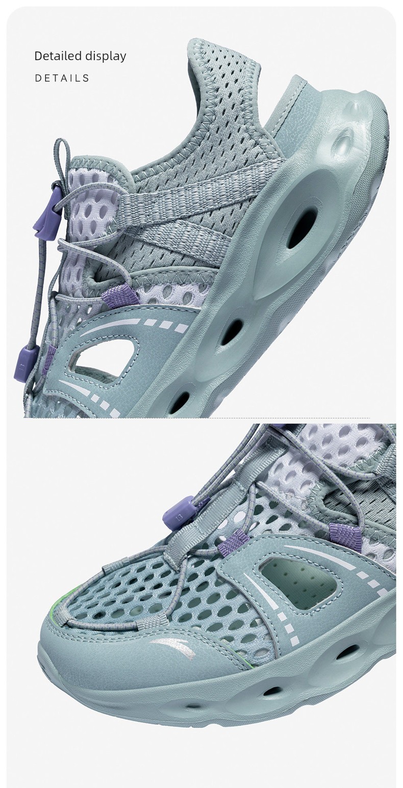 Anta Kids Boys' Beach Shoes 2026 Summer New Non-Slip Wear-Resistant Closed-Toe Sandals for Older Children — 41