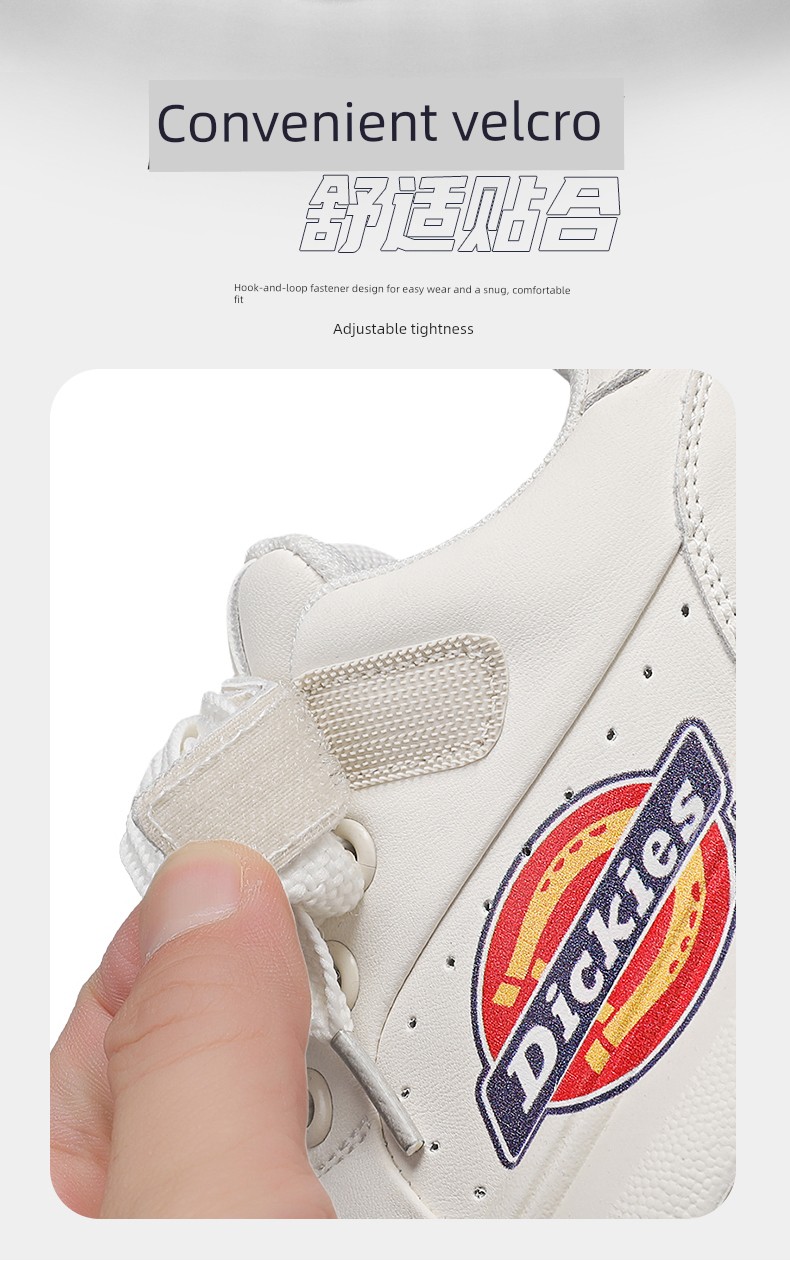 Dickies Medium and Large Children's White Shoes for Boys and Girls 2026 Autumn New Thick-Soled Non-Slip Kidsren's Sports and Casual Shoes — 15