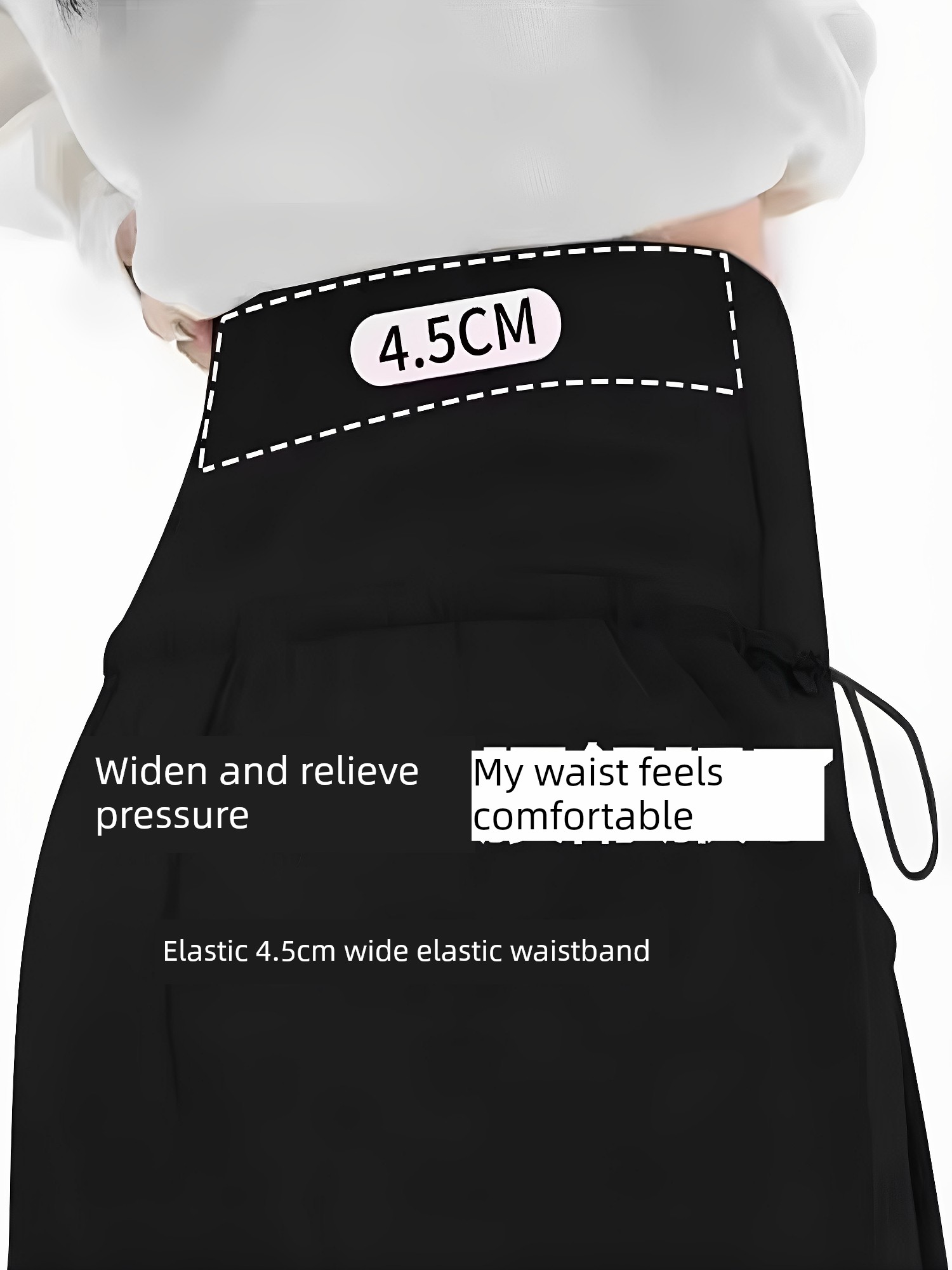 Maternity Pants for Autumn, Black Straight-Leg Pants for Outdoor Wear, 2026 New Style, Low-Waist, Non-Tight on the Belly, Summer Wide-Leg Pants, Autumn Wear — 3