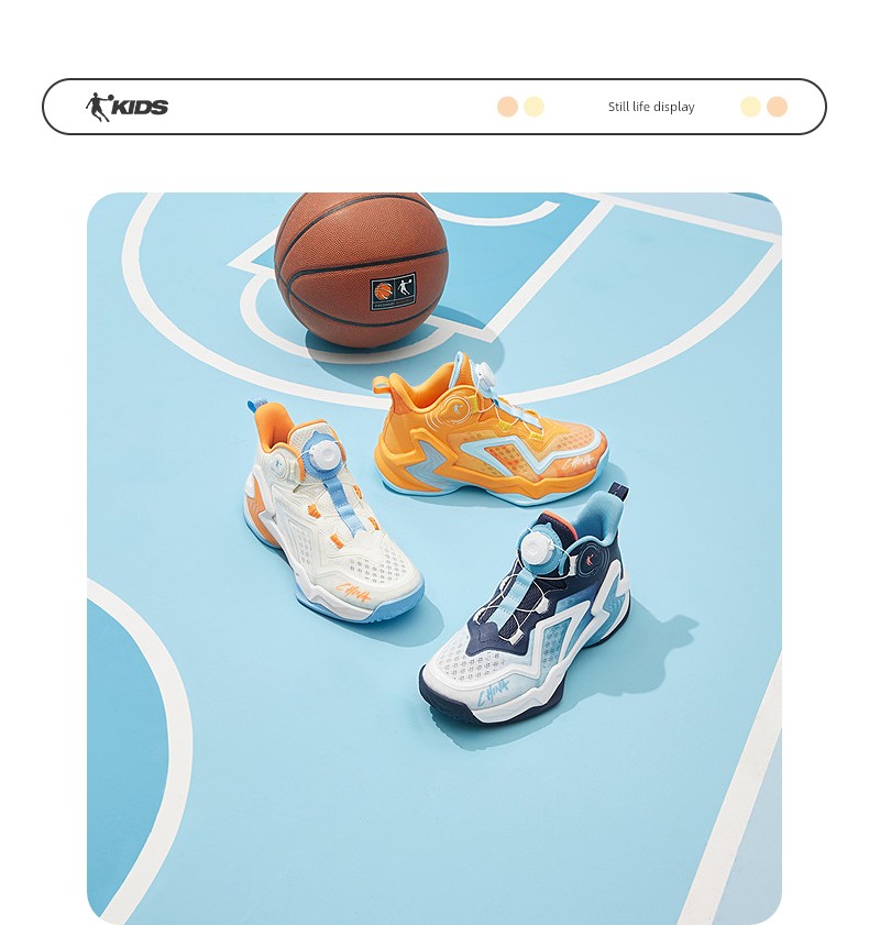 Jordan Boys' Basketball Shoes, Mesh Breathable, 2026 Summer New Model, Elementary School Students' Knob-Lock Combat Boots, Children's Sports Shoes — 15