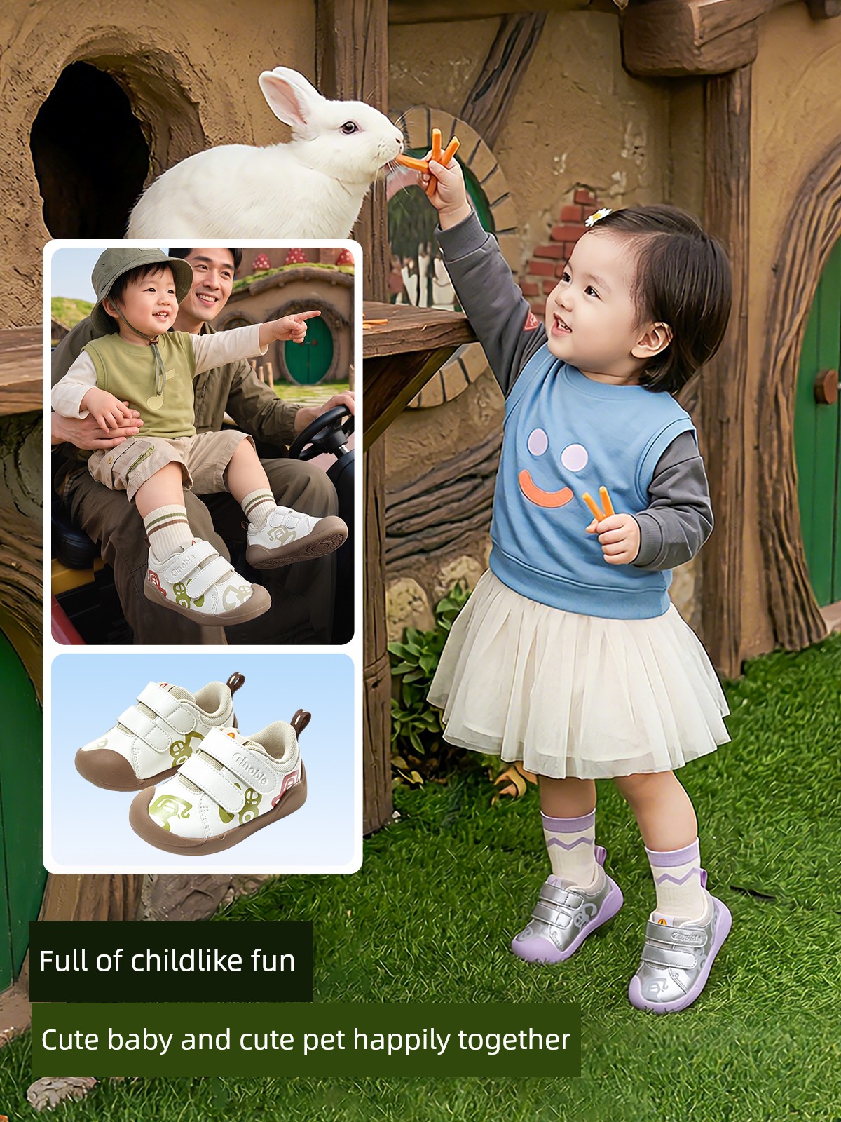 Jinopu Functional Shoes 2026 Autumn New Baby Shoes for Boys and Girls, Toddler Shoes Gb2595