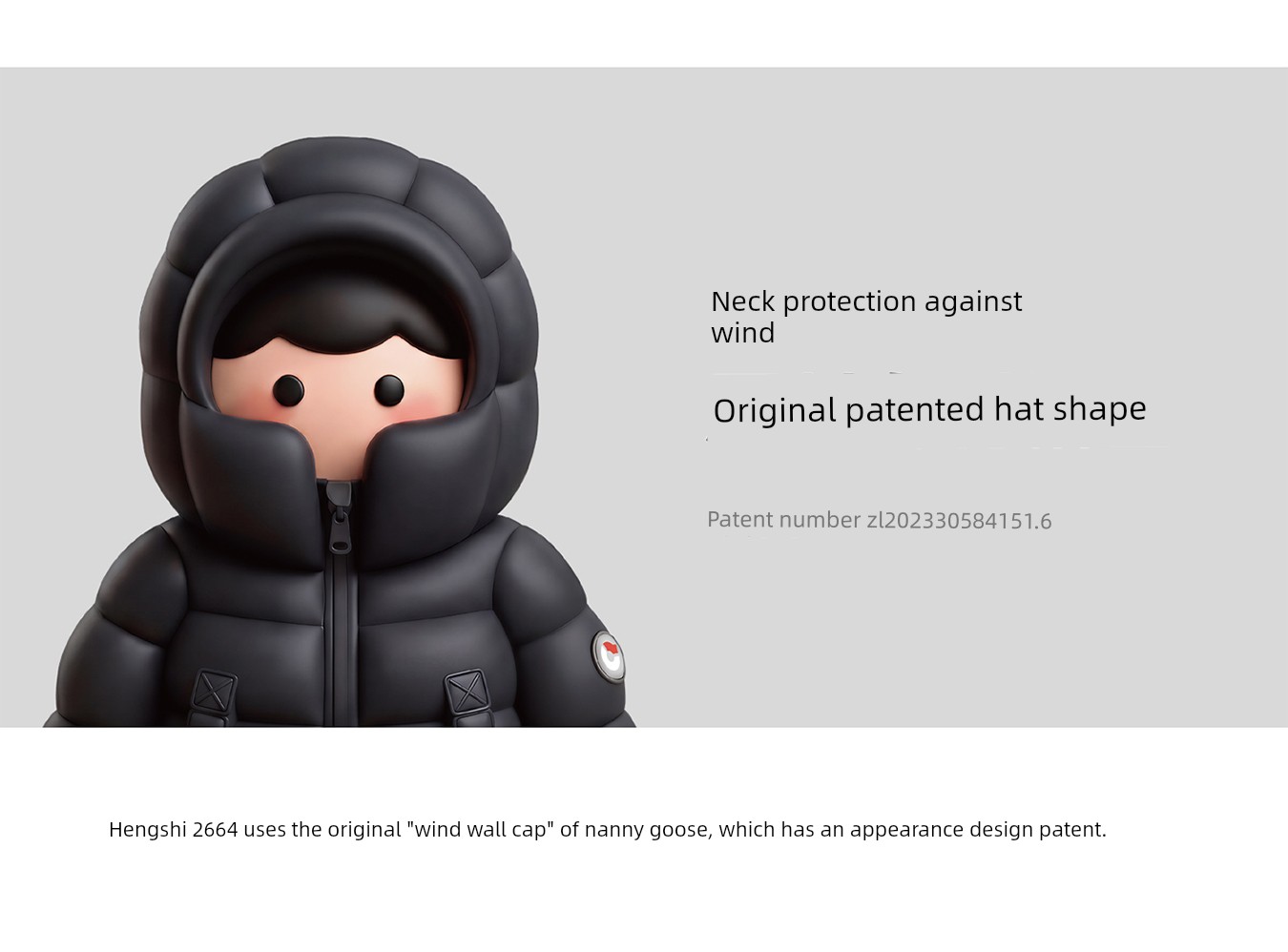 Nanny Goose Mid Length Long Length Face Care Thickened Children's down Jacket — 7