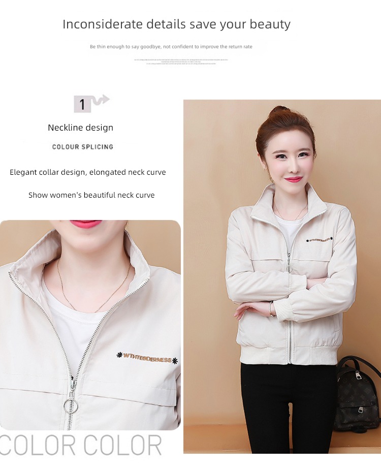 Plush thickening leisure time ma'am Autumn and winter clothes Jacket