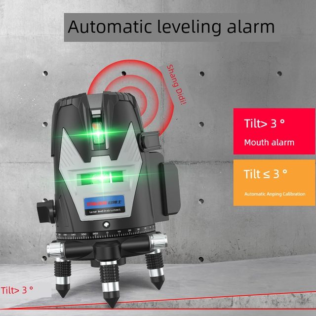 Infrared level high precision strong light thin line 235 line automatic leveling room outdoor laser leveling machine green light