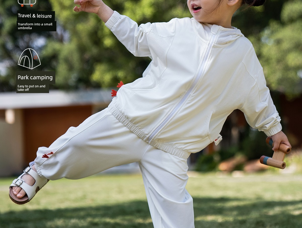 Lazy Goose Baby Mulberry Silk Sun Protection Cloak-Style Outdoor Sunscreen Clothing Spring and Summer Cool Feeling Toddler Jacket Lightweight and — 31