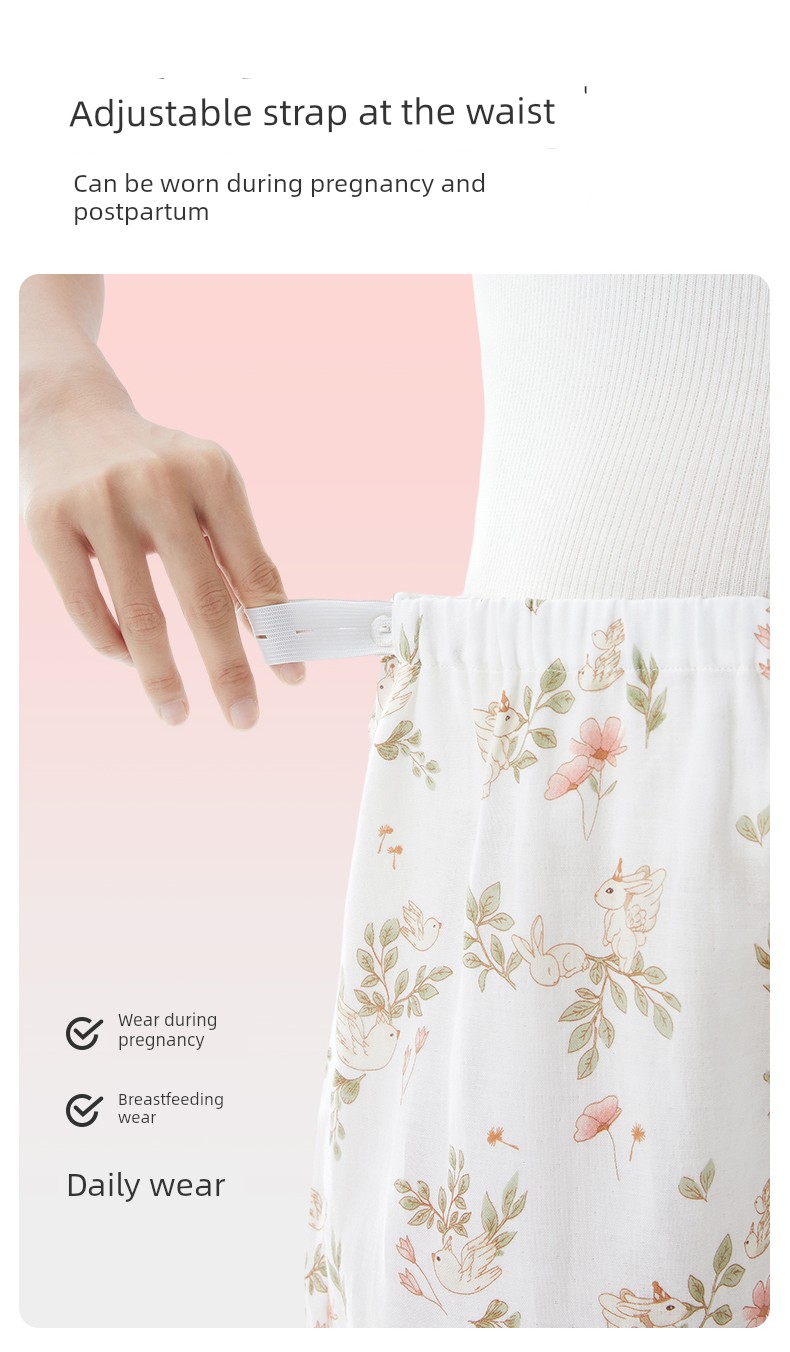 [New Product] Cotton Era Maternity Gauze Home Clothes Pure Cotton Comfortable Nursing and Postpartum Pajamas for Women — 13