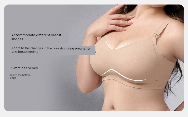 Qianxi Suspension Anti-Gravity Big Chest Special Maternity Breastfeeding Underwear Push up and Anti-Sagging Pregnancy Postpartum Max Bra — 20
