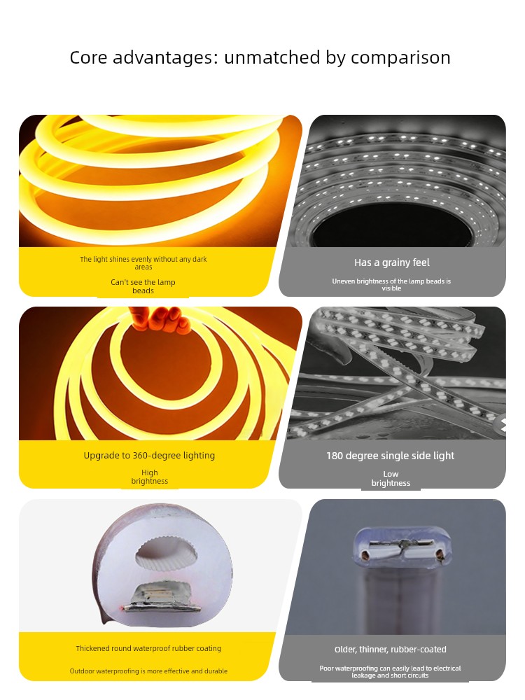 round Soft Light Belt Advertising Signboard Engineering Lighting LED