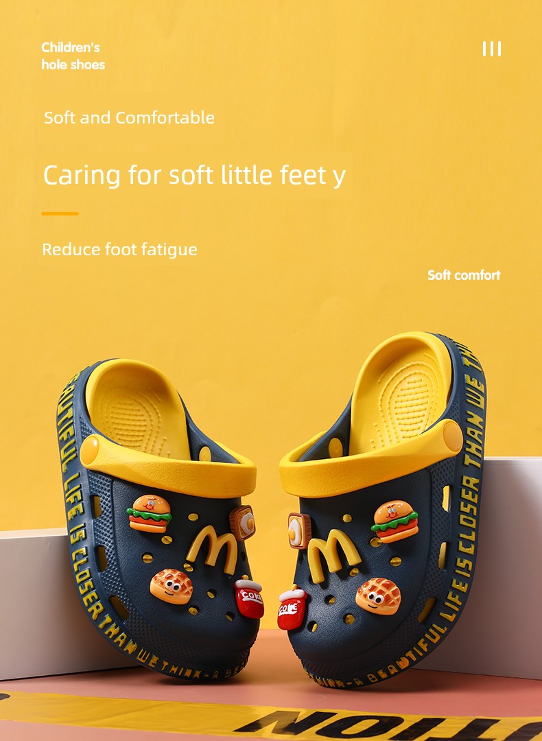 Children's Croc Shoes Boys' Slippers Summer New Style Boys' Non-Slip Sandals Lightweight Beach Sandals for Kids — 1