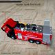 Simulated fire truck hydrating alloy car model children's toys 119 cloud ladder rescue sprinkler truck boy