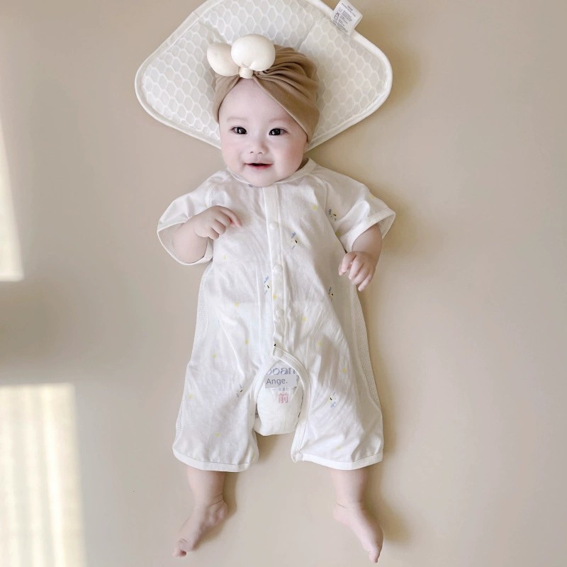 Summer Pure Cotton Cardigan Homewear Children's Jumpsuit — 2
