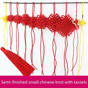 Chinese Knot Semi-Finished Products, Small Chinese Knots, Fortune Knots, Small Tassel Butterfly Pendants, Small Knots, U