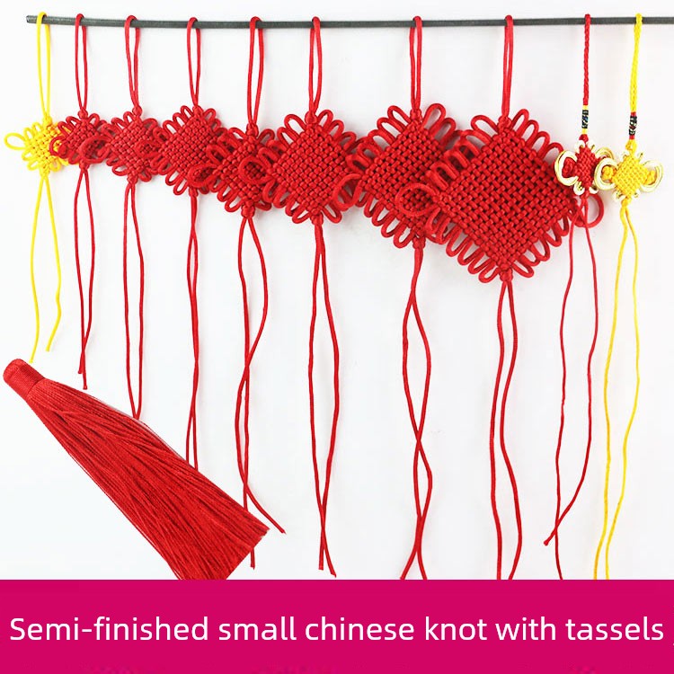 Chinese Knot Semi-Finished Products, Small Chinese Knots, Fortune Knots, Small Tassel Butterfly Pendants, Small Knots, Unique Handicrafts