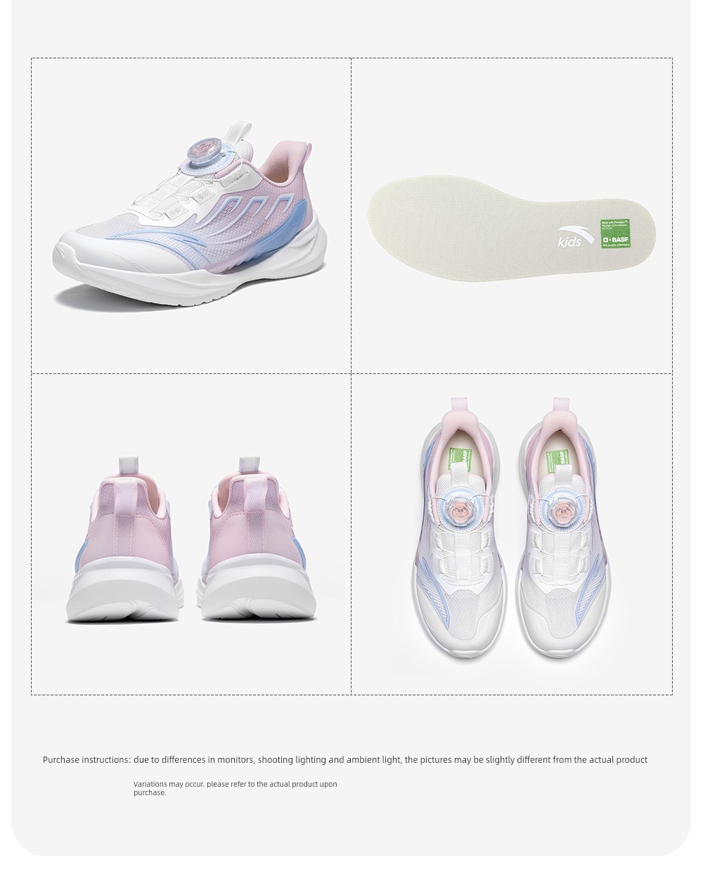 Ride the Wind 2 | Anta Kidsren's Sports Shoes, Girls' Running Shoes, 2026 Early Autumn Kidsren's Shoes, Professional Running Shoes for Students and Girls — 30