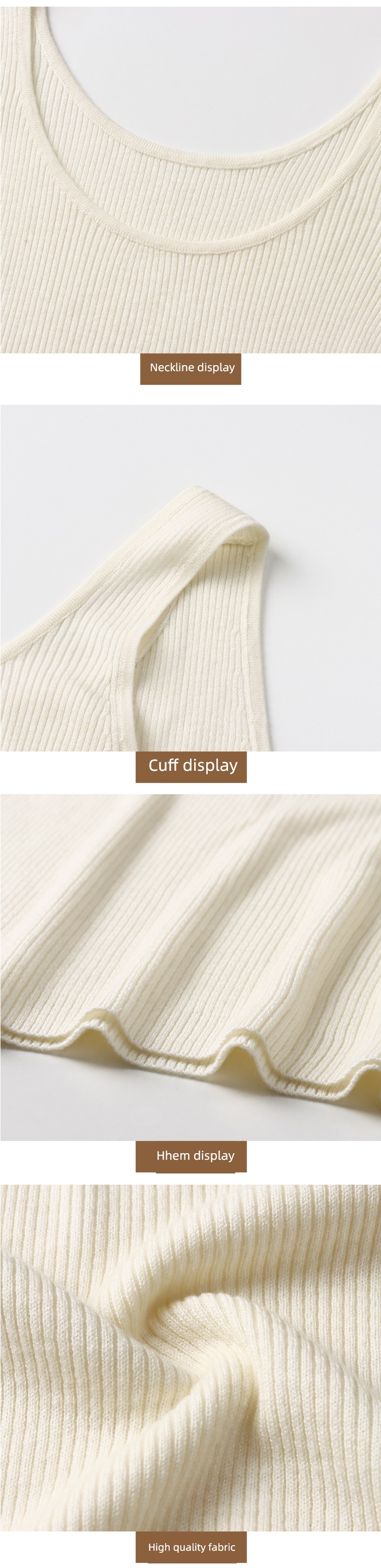 Wool knitting Lay a foundation vest suit Inner lap camisole