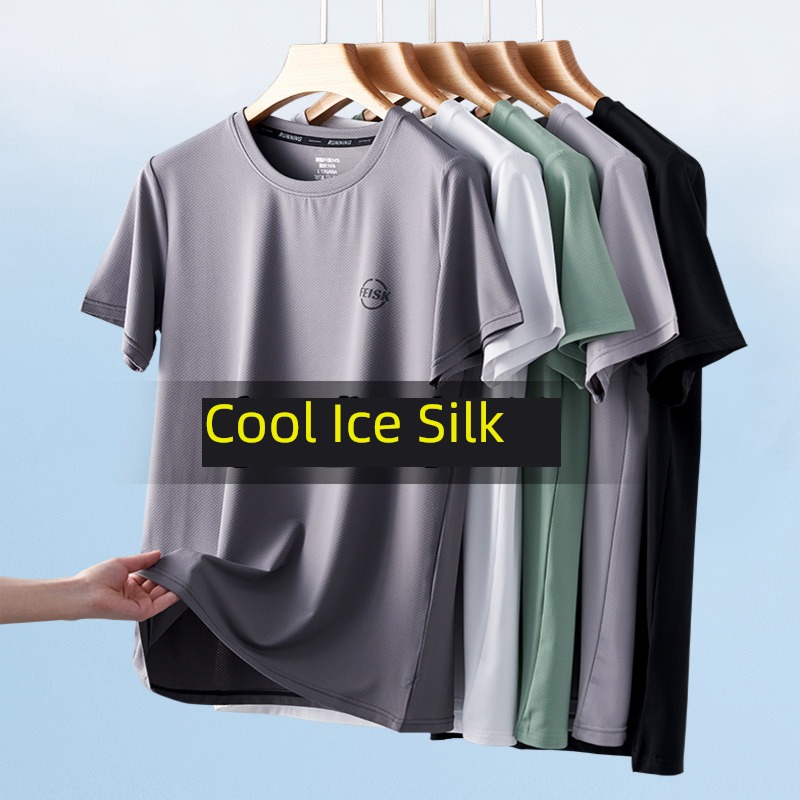 tide man run Bodybuilding quick-drying breathable Short sleeve T-shirt
