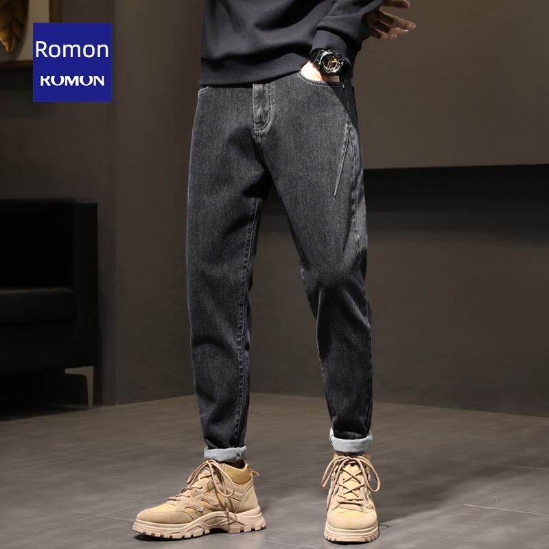 Romon Spring and Autumn Thick style winter man Jeans
