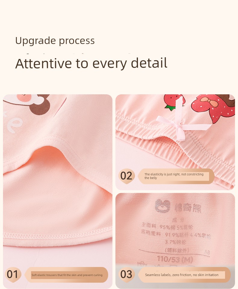 Girl Underwear Pure Cotton Kids Triangle Shorts Little Girl 100% Cotton 100% Shorts Baby Girl Underpants 2024 New Arrival — 18